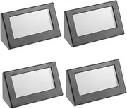Gatuida 4pcs Car Electronic Clock Mini Nightstand Clock Auto Dashboard Clock Car Stuck Clock Truck Dashboard Clock Car Dashboard Clock Digital Dashboard Clock Mini Clock Plastic Black