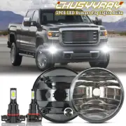 For 2007 -2013 GMC sierra Fog Lights Bumper Lamp Clear Lens Replace Halogen