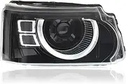 Auto Lamp Plug And Play Compatible For Range Rover 2010-2012 Executive Headlight Assembly Modified Defender LED Lense Daytime Running Light(Driver in right hand,1pcs only)