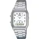 【CASIO】復古可調節式錶扣雙顯錶-數字白面 (AQ-230A-7B) (10折)