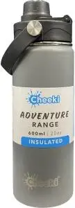 Cheeki Stainless Steel Bottle Adventure Insulated Slate 600ml