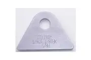 Meziere Weld-On Flat Tab 4130 Steel Suit Flat Surface w/ 1/4" Hole Qty: 20
