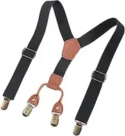 [Ｂｅｓｇａ] Kids Suspender Tuxedo Suspenders Heavy Duty Adjustable Black Pants Suspender Y Back Brace for Halloween Costume Outfit