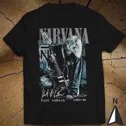 Classic T-Shirt Nirvana Kurt Cobain Bleach In Utero Nevermind Live at Reading