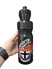 AFL Plastic Fire Ball Water Bottle - St Kilda Saints - Team Logo