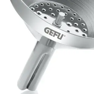 【GEFU】過濾分裝用漏斗 含濾片 10.5cm 過濾漏斗 不鏽鋼漏斗(平輸品)