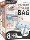 8 Pack XXL Jumbo Vacuum Storage Bags, Extra Jumbo Vacuum Sealed Bags for Comfort