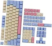 Homoyoyo Mechanical Keyboard Keycaps 132pcs Pbt Keycaps Set Low Profile Keycap Gaming Theme Plastic Keycap Replacement