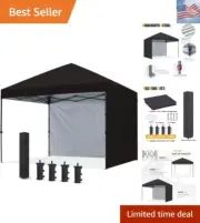 Pop Up Canopy Tent 10x10Ft Outdoor Festival Tailgate Event Vendor Craft Show ...