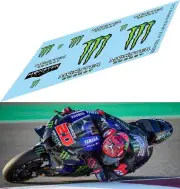 1/12 Decals for Yamaha YZR-M1 Fabio Quartararo 2021 ( Missing Sponsor) TBD1066