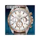 SEIKO 精工 手錶專賣店 國隆 SSB306P1 三眼計時男錶 皮革錶帶 白 防水100米 日期顯示 全新品 保固一年 開發票