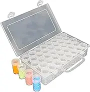 Seed Box 38 Slots Seed Storage Box Organizer with Stickers Clear Seed Container Gardening Accessories Case Diamond Art Storage Boxes