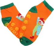 [Milisten] Socks Gripper Socks for Women No Socks Women Yoga Socks with Grips Yoga Socks for Women Socks Thanksgiving Socks Men Turkey Legs Socks Cotton