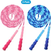 Jump Rope Soft Beaded Skipping Rope (2 Pack)