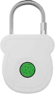 Fingerprint Lock, Keyless Smart Padlock, Waterproof and Rechargeable Locks Gym Locker, Door, Backpack, Drawer, Shed, Ideal for Travel, School Wardrobe Security, 7.3x4x1.6cm