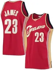 [Generic] Lebron James #23 Cavaliers Red On Court Replica Men's Jersey