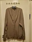 Tasso Elba Mens Light Brown Cozy Cardigan Sweater Top XL