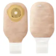 Premier One-Piece Drainable Beige Filtered Colostomy Pouch, 12 Inch Length, 5/8