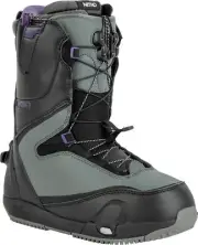 Nitro Cave TLS Step On Women's Snowboard Boots, Black/Charcoal, 7.5