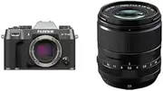 Fujifilm X-T50 Mirrorless Digital Camera, Charcoal Silver + XF33mm Lens