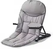 Back Chair On The Bed Foldable Recliner Seat Armrests Student Dormitory Couch Outdoor Folding Chair Free(Gray)