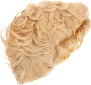 Ipetboom Fashion Short Curly Wig for Women Real Hair Fluffy Stylish Cosplay Party Performance
