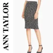 NWT Ann Taylor Tweed Wool Blend Pencil Skirt – Size 4