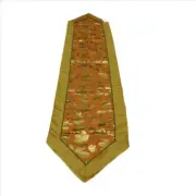Melrose Orange and Green Fall Leaf Taffeta Table Runner 72" Long