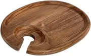 Generic Appetizer Serving Board Wooden Practical Cheese Board for Cocktail Party with Drink Glass Holder for Bar Wedding Hotel Cheese