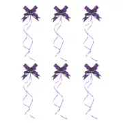 40Pcs 2" Pull Bows Present Wrapping String Bows Decorative Bow Tie Purple