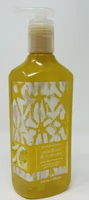 BATH & BODY WORKS SUNSHINE & LEMONS CLEANSING GEL HAND SOAP WASH 8 FL OZ NEW