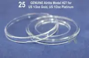 25 GENUINE Airtite 27mm Direct Fit Coin Capsules Fits 1/2oz Gold 1/2oz Platinum