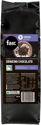 Fair Fairtrade Drinking Chocolate 1Kg, Made with Certified Fairtrade Cocoa.