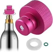 [IKOPFLN] 1 x CO2 Quick Adapter, Quick Adapter for CO2 Soda Compatible with Duo/Terra/Art, Sodastream Adapter Cylinder Trapezoidal Thread TR21-4, Golden