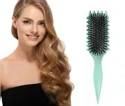 WSECOMM Curl Defining Brush, Curly Hair Brush, Bounce Curl Brush,Boar Bristle Hair Brush Styng Brush for Detangng, Shaping and Defining Curls For Women a