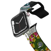 Apple Watch Series 7-9 (41mm) Impact Band mandala cirque festival silver apple watch band