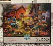”Bells Farm", NEW, 2000 piece puzzle, Farmers Market, Rural America