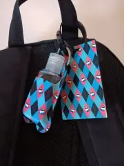 Luggage Bookbag Tag and Hand Sanitizer Halloween Design Set
