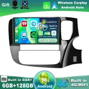 Car Play Android 14 Car Stereo For Mitsubishi Outlander 2012-2018 DAB+ HDMI QLED