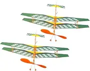 Gatuida 2pcs DIY Glider Model Kit Rubber Band Powered Aircraft Educational for Promotes Practical Skills Parent Interaction Safe Materials Random Color Random Color