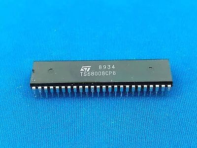 1 X TS68008CP8 ST 68008 HMOS 16/32-BIT MICROPROCESSOR MC68008P 8Mhz NEW IC