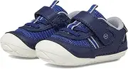 [Stride Rite] Baby SM Apollo Sneaker, Blue, 3 Wide US Unisex Infant