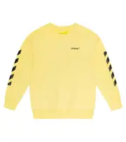 [Off-White Kids] Off-White Kids Logo cotton sweatshirt Y 10 yellow