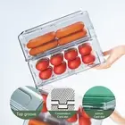 Fridge Container Convenient Stable Transparent Eggs Storage Box Drawer Rack