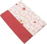 Angoily Floral Padded Book Sleeve for Hardcovers Elegant Soft Cloth Book Protector for Textbooks Notebooks Cute Design for Reading Lovers Versatile Cover