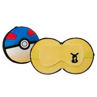 在飛比找森森購物網優惠-POKEMON 精靈寶可夢 多用途超級球舒眠眼罩球枕(1入組