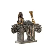 Decorative Figure Dkd Home Decor Lady Copper Resin 30.5 x 15.5 x 28.5 Cm