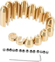 1 Set Motorcycle Counterweight Roller Reusable Balance Weights Motorcycle Weights Refill Copper Spoke Balance Weights Golden