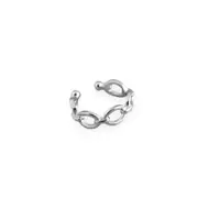 ANYCO Stud Earrings Minimalist Chain Hoop Earrings For Women Trendy Jewelry Sterling Silver