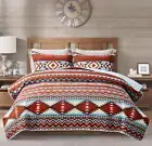 Southwestern Bedding Set Western Tribal Aztec Rustic Native American Navajo Quil